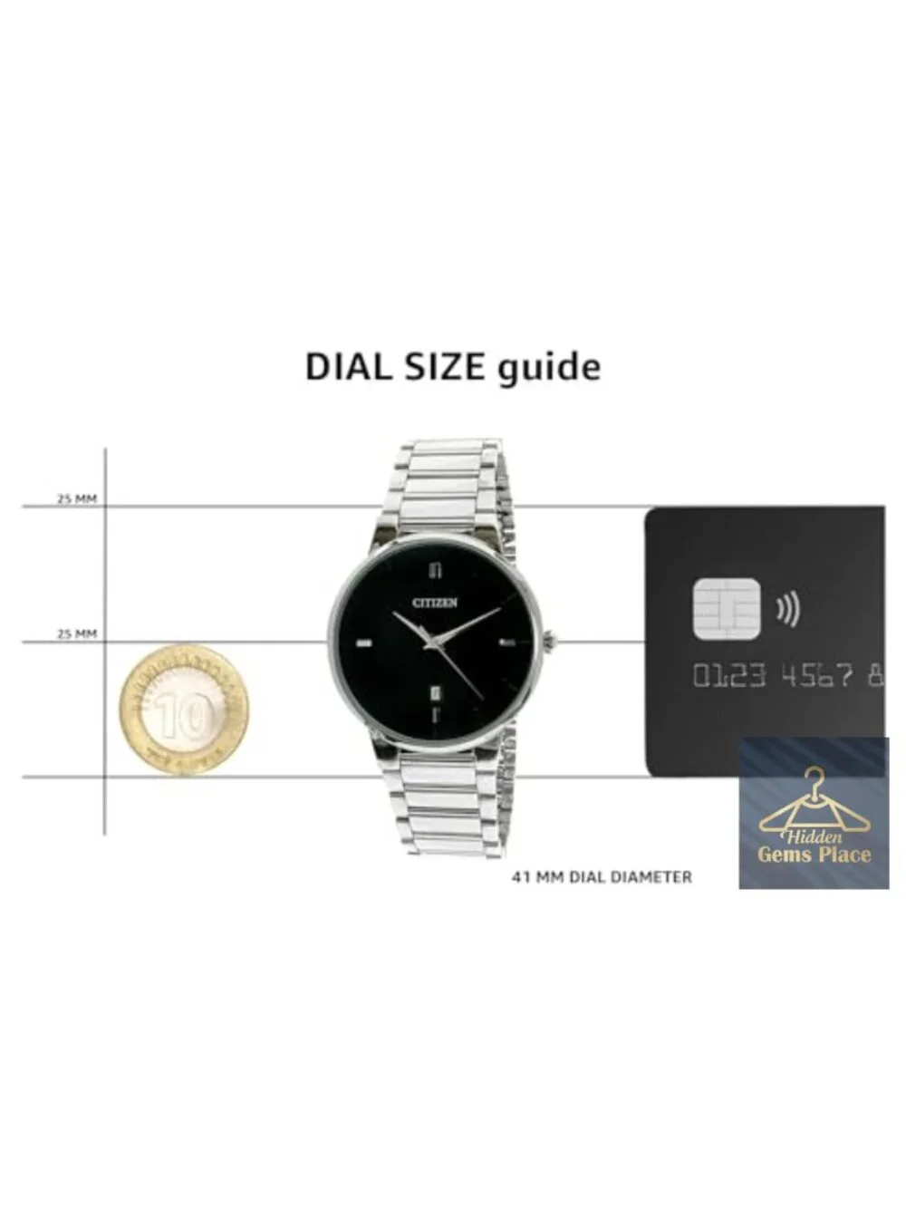 Citizen Quartz Stainless Steel Wrist Watch Mens Classic Analog Date Window